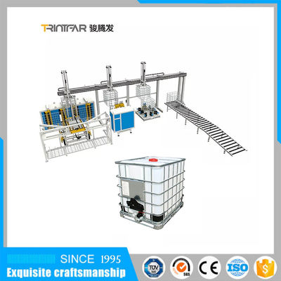 1000L IBC قفص الإطار الفولاذ المقاوم للصدأ آلة لحام أنبوبي التلقائي خط إنتاج حاوية Ibc