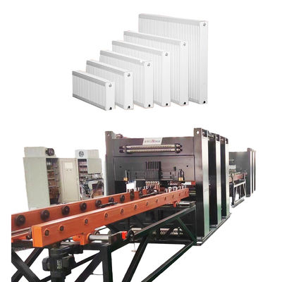 Automatic loading and unloading and fully automatic steel plate radiator and cooler production line